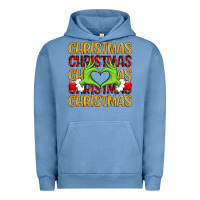 Pigment Pebble Blue christmas grinch heart hands Urban Hoodie - MaliasSmallBusiness