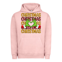 Pigment Salmon christmas grinch heart hands Urban Hoodie - MaliasSmallBusiness