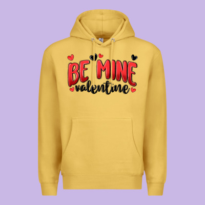 Be Mine Valentine Premium Hoodie Designed By Maliassmallbusiness