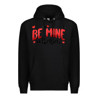 Black be mine valentine Premium Hoodie - MaliasSmallBusiness