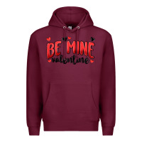 Burgundy be mine valentine Premium Hoodie - MaliasSmallBusiness