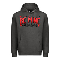 Charcoal Heather be mine valentine Premium Hoodie - MaliasSmallBusiness