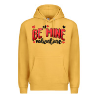 Mustard be mine valentine Premium Hoodie - MaliasSmallBusiness