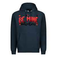 Navy be mine valentine Premium Hoodie - MaliasSmallBusiness