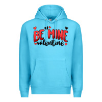 Ocean Blue be mine valentine Premium Hoodie - MaliasSmallBusiness