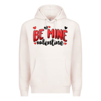 Pale Pink be mine valentine Premium Hoodie - MaliasSmallBusiness