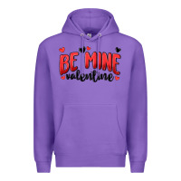 Purple be mine valentine Premium Hoodie - MaliasSmallBusiness