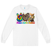 White peace love  coffee Long Sleeve Tee - Zillion Design Studio