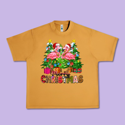 Urban Heavy Tee merry christmas flamingo