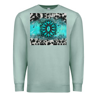 Seafoam gemstone cowhide Premium Sweatshirt - AdoDesignShop