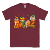 Burgundy pumpkins coffee cups Classic Tee - Zillion Design Studio