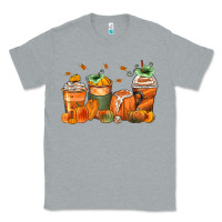 Heather Grey pumpkins coffee cups Classic Tee - Zillion Design Studio