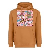Meerkat school with rainbow seamless pattern Heavyweight Hoodie - BundleAndBundleShop