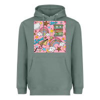 Sage school with rainbow seamless pattern Heavyweight Hoodie - BundleAndBundleShop