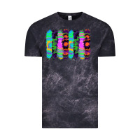Cloud Black tie dye brushstrokes Vintage Tee - RanaPortraitStore