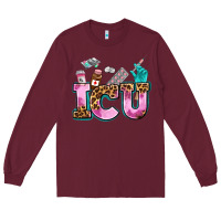 Burgundy icu Long Sleeve Tee - AdoDesignShop