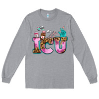 Heather Grey icu Long Sleeve Tee - AdoDesignShop