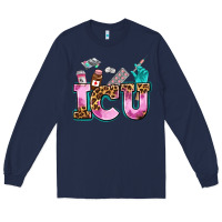 Navy icu Long Sleeve Tee - AdoDesignShop