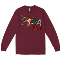 Burgundy papa claus Long Sleeve Tee - RanaPortraitStore