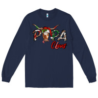 Navy papa claus Long Sleeve Tee - RanaPortraitStore