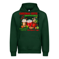 Forest Green Christmas coffee Urban Hoodie - MaliasSmallBusiness