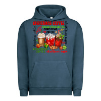 Pigment Midnight Navy Christmas coffee Urban Hoodie - MaliasSmallBusiness