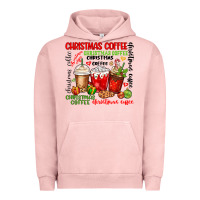 Pigment Salmon Christmas coffee Urban Hoodie - MaliasSmallBusiness