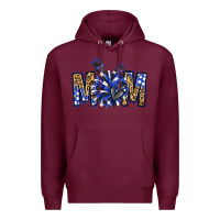 Burgundy cheer mom Premium Hoodie - NancyCooperArtShop