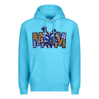 Ocean Blue cheer mom Premium Hoodie - NancyCooperArtShop