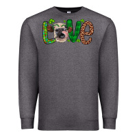 Charcoal Heather Western St. Patrick's Day Love Cow Premium Sweatshirt - Artiststas