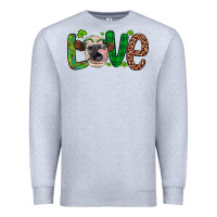 Heather Grey Western St. Patrick's Day Love Cow Premium Sweatshirt - Artiststas