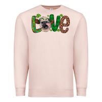 Pale Pink Western St. Patrick's Day Love Cow Premium Sweatshirt - Artiststas