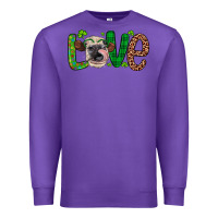 Purple Western St. Patrick's Day Love Cow Premium Sweatshirt - Artiststas
