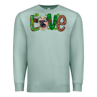 Seafoam Western St. Patrick's Day Love Cow Premium Sweatshirt - Artiststas