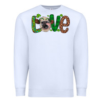 White Western St. Patrick's Day Love Cow Premium Sweatshirt - Artiststas