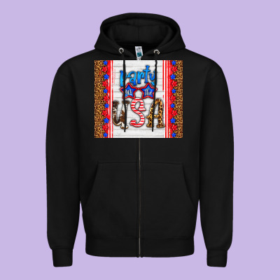 Party In The Usa Zipper Hoodie Designed By Hra Design Shop