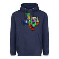 Navy texas map halloween Heavyweight Hoodie - JahusDesignShop