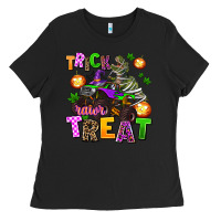 Black trick rawr treat Ladies Tee - AdoDesignShop