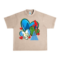 French Oak guatemala hearts Urban Heavy Tee - texasbilliewilder