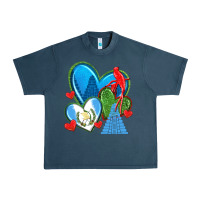 Midnight Navy guatemala hearts Urban Heavy Tee - texasbilliewilder