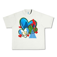 Pistachio guatemala hearts Urban Heavy Tee - texasbilliewilder