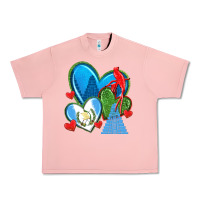 Salmon guatemala hearts Urban Heavy Tee - texasbilliewilder