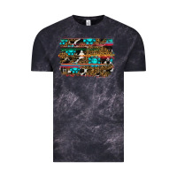 Cloud Black western background Vintage Tee - RanaPortraitStore