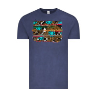 Vintage Denim western background Vintage Tee - RanaPortraitStore