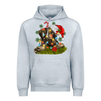 Heather Grey Christmas soldier veteran boots Urban Hoodie - MaliasSmallBusiness