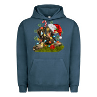 Pigment Midnight Navy Christmas soldier veteran boots Urban Hoodie - MaliasSmallBusiness