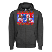 Charcoal Heather america thunderbolt Zipper Hoodie - HRA Design Shop