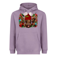 Lavender highland cow christmas Heavyweight Hoodie - JahusDesignShop