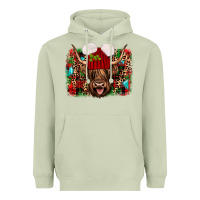 Matcha highland cow christmas Heavyweight Hoodie - JahusDesignShop