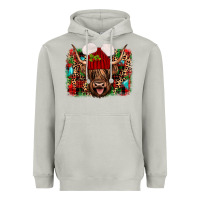 Moon Dust highland cow christmas Heavyweight Hoodie - JahusDesignShop